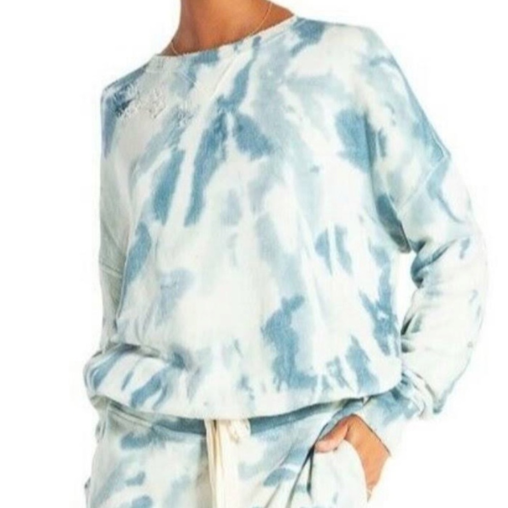 N: Philanthropy sweatshirt blue tie dye new Small S